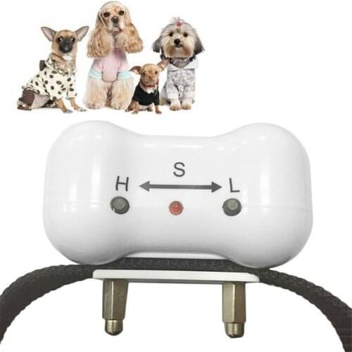 50set/lot * Bone Shaped Voice control ELECTRONIC AUTO Small/Medium Anti No Bark Dog Training Shock Collar bark stop collar