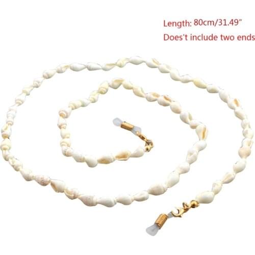 Reading Glasses Chain Shell Sunglasses Holder Neck Strap Rope Ornaments Necklace