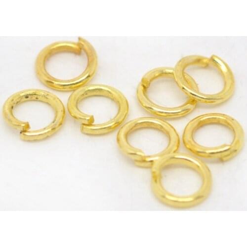 DoreenBeads 1800PCs gold color Open Jump Ring 4mm dia. Findings (B00558)