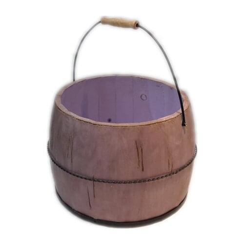 Purple wooden Round barrel newborn photography props baby vintage Round barrel newborn photo posing photo shoot props