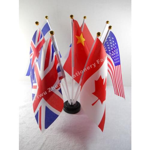 All Country Table Flag Desk Flag Table Banner Desk Banner Polyester High Quality Free Shipping