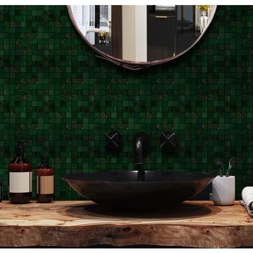 Funlife Mediterranean Retro Tile Stickers,Waterproof Self adhesive Wallpaper Wall sticker for Home Decor,DIY Removable Art Decal