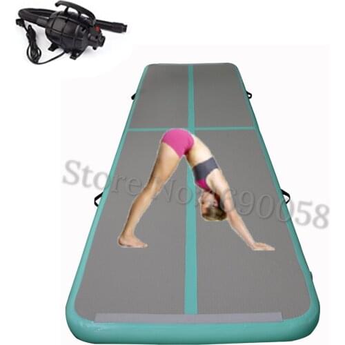 Gymnastics Air Mat 6m/7m/8m*1*0.2m Inflatable Tumbling Air Floor AirTrack Yoga Trampoline for Home Use/Training/Cheerleading