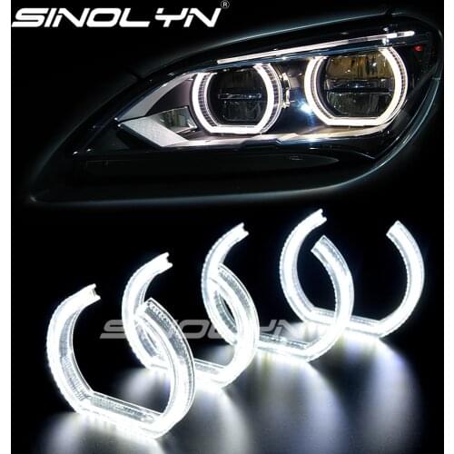 LED Angel Eyes Rings Halo DTM Style DRL For BMW 3 Series F30 F31 E90 E92 E82 E87 E93 E60 M4 M3 M5 Headlight Retrofit Accessories