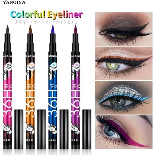 Matte Eyeliner Cat Eye Makeup Long-lasting Waterproof Sweat-proof Quick Dry Not Blooming Liquid Eyeliner 2020 new