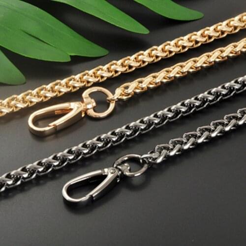 Fashion Purse Chain Strap Shoulder Crossbody Handbag Handle Bag Strap Accessories Fashion Replacement Gold Color Obag Handles
