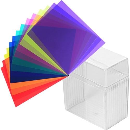 Camera Filter Kit 49 52 67 77 82mm Adapter ring + 10pcs Square color Filter Kit + Filter holder + Filter Box For Cokin P series