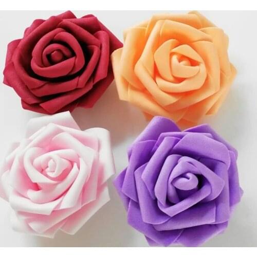 PE fake flower bride holding flower ball curling DIY headdress garland rose artificial wedding flower wall decoration