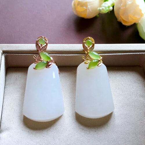 S925 Silver Natural Tranquility and Peace Plate Pendant Female Pendant Exquisite Trendy Fashionable Temperamental All-Match Clas