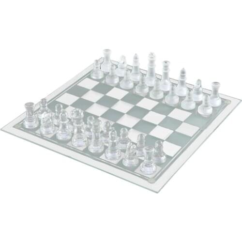 Chessman Chess Game International Chess Glass Chess Pieces Checkerboard Ornament 20x20/25x25