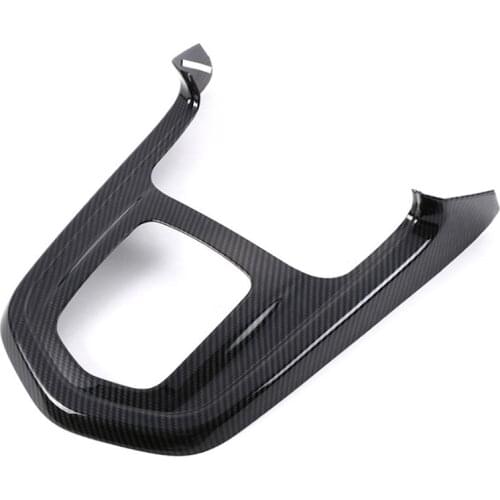 Carbon Fibre for Nissan Navara NP300 2016-2019 Car Gear Shift Knob Frame Panel Decoration Cover Trim Sticker Accessories
