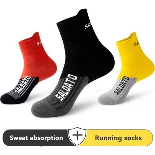 Cycling Outdoor Sports Socks Mens Sports In The Tube Sweat-Absorbent High-Top Basketball And Running Cotton Socks Ciclismo