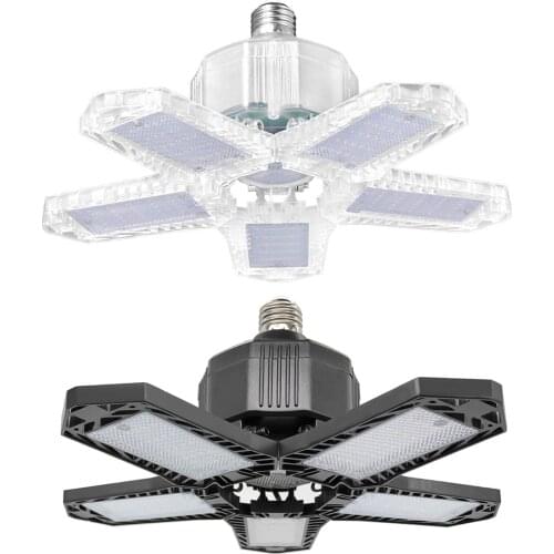 10000-12000LM Bright LED Garage Light, 6 Glow Panels Garage Ceiling Light, Deformable LED Light for Garage, 80W Garage Lighting