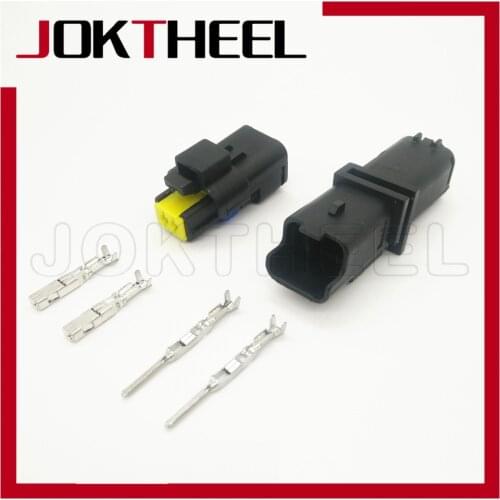 1-20 kits FCI 2 pin male female waterproof GAS AEB Temperature Sensor headlight FO light connector 211PC022S0049 211PC02280081
