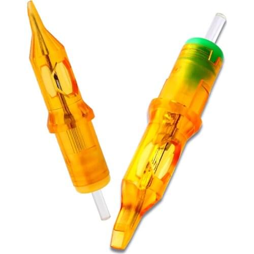 20pcs Tattoo Supplies Yellow Dragonfly 2 Generation Integrated Needle Tattoo Eyebrow Needle Cheyenne Integrated Tattoo Needle