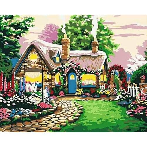 A14883 11CT/14CT/18CT/25CT/28CT Oil tea patterns Counted Cross Stitch DIY Cross Stitch Kits Embroidery Needlework Sets