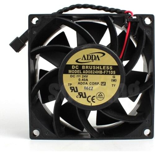 AD0824HB-F71DS 8038 24V0.40A High volume inverter cooling fan 6 Month Warranty