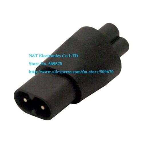 IEC 320 C5 to C8 Power Adapter, IEC 320 C5 Micky Female to C8 2 Pin Male Power Adapter/Free Shipping/10PCS