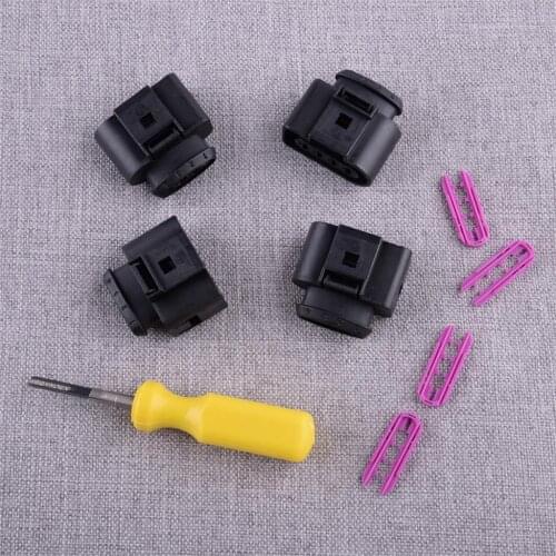 Car Ignition Coil Connector Repair Kit Wiring Harness Plug 1J0973724 Fit For Audi A1 A2 A3 A4 S4 A6 A8 Q7 TT R8 RS3 RS4 VW Eos