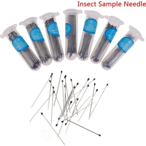 100Pcs Insect Pins Specimen Needle Stainless Steel for School Lab Entomology