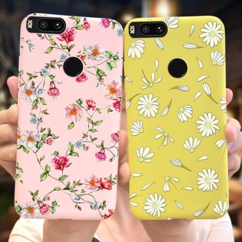 Daisy Flower Phone Case For Xiaomi Mi 5X A1 A2 Lite A3 Matte Cover Soft TPU Dinosaur Astronaut Coque Case For Xiomi Mi A3 Bumper