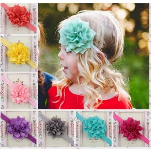 Lotus leaf flower hair Decoration Elastic hair band Headband Holiday jewelry YH484