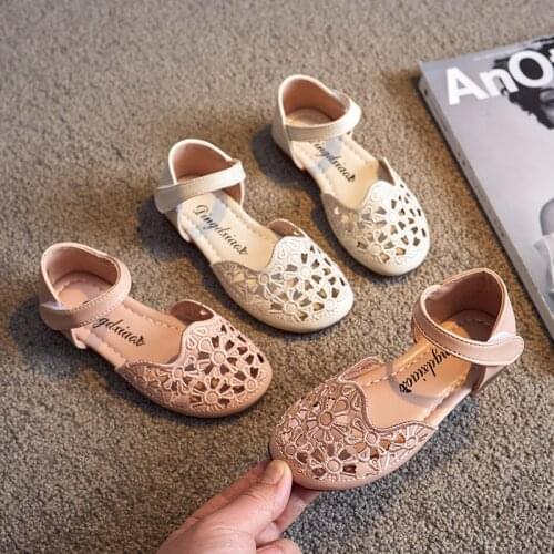 Children Sandals Summer Hole Shoes Kids Princess Hollow Out Shoes Spring Casual Flat Sandals Slippers