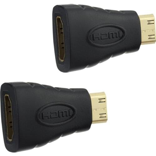 Dinto 10pcs/lot Gold Plated Mini HDMI male to HDMI female Adapter mini adapter Converter Coupler Connector for HDTV,PC,MPC 1080p