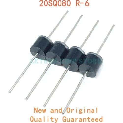 20PCS 20SQ080 R-6 P600 20A 80V Schottky Diode
