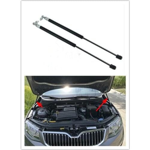 For Skoda Octavia 2015 2016 2017 2018 two sides Auto Bonnet Hood Gas Struts Shock Struts Lift Supports