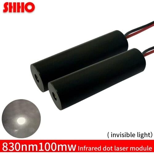 Hot sale invisible light 830nm 100mw infrared dot laser module 10*30mm IR signal transmitter radar ranging laser focus point