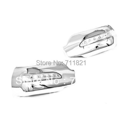 Chrome Side Mirror Cover With LED Side Blinker For Mazda 3 / Axela 2003-2008