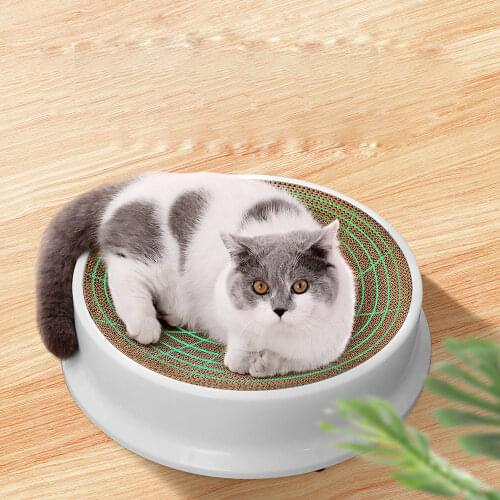 Cat Toy Scratching Board Claw Grinder Scratcher Corrugated Paper Round Cats Supplies Wear-Resistant Scratcher Accessories Toys
