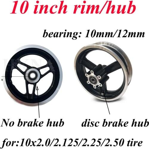 10 Inch Wheel Rim Electric Scooter 10 Inch Aluminum Alloy Wheel Hub for 10x2 10x2.125 10x2.50 10x2.25 Tires Wheels Rims