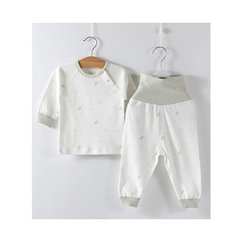 Baby Clothes Baby Autumn Clothes Long Trousers Suit Childrens Cotton High Waist Belly Protection Boys and Girls Clothes
