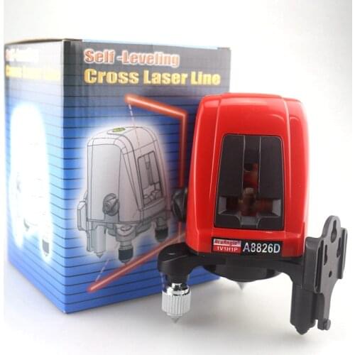 ACUANGLE A8826D 2 Red Lines 1 Point Laser Level Tape Measure 360 Degree Self- Leveling Cross Laser Levels