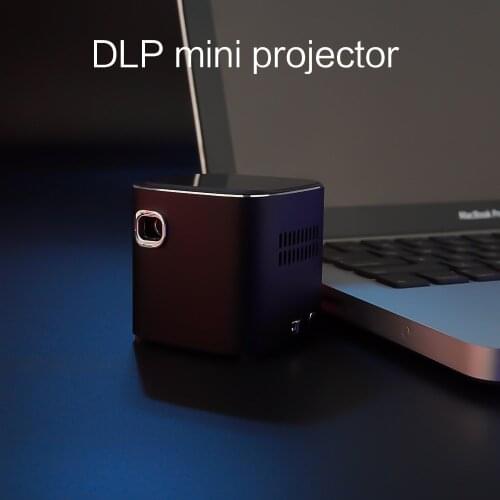 D019 Mini Projector DLP Android 7.1.2 OS Wifi Bluetooth LED Battery Home Beamer Support Full HD 1920x 1080P Video Proyector