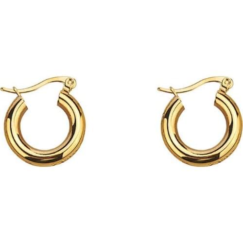 Stainless Steel Fashion Mini Vintage France Minimalism Hoop Earrings Women Simple Jewelry Earrings Gift For Him