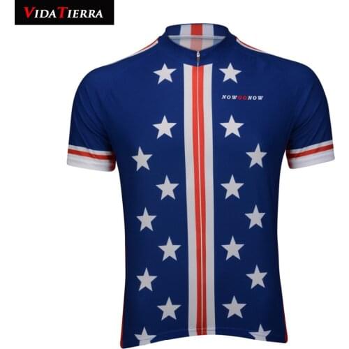 VIDATIERRA 2019 men cycling jersey Blue and white small stars cycling clothing pro racing team tops road mountain Triathlon cool