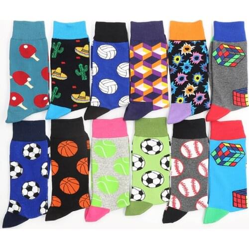 Mens Cotton Socks Winter Gifts Print Ball Womens Christmas Sock Set Funny Warm From The Factory Dropshipping Contact Us