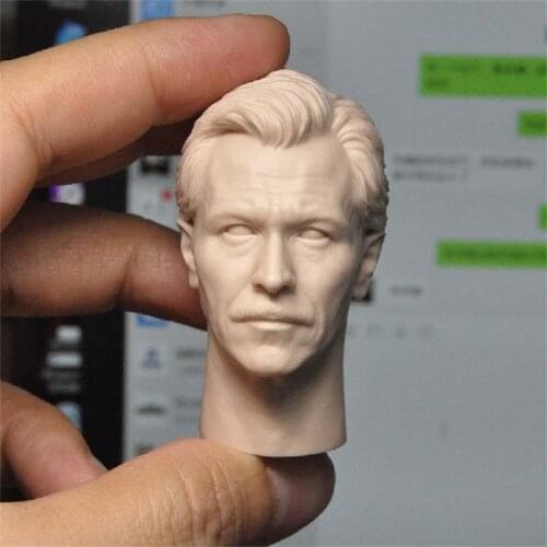 Unpainted 1/6 Scale Director Gordon Head Sculpt Model For Action Figure Dolls Painting Exercise No.277