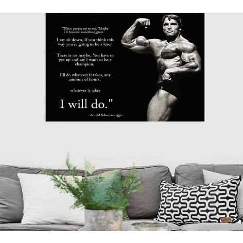 Arnold Schwarzenegger Poster Terminator Characters Fitness Motivation Pictures Sports Decoration Painting of Gym