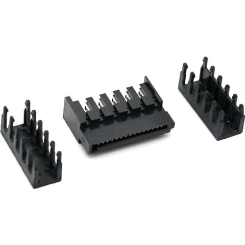 Angitu SATA Male Power Housing Connector plastic shell for PC computer ATX hard disk power-10pcs