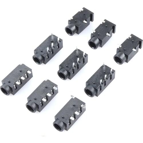 10PCS 3.5 headphone jack audio jack PJ-320D PJ-320A PJ-320B 3pin 4 pin SMD MP3 Accessories PJ320D/320A/320B