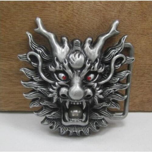 Belt Buckle Dragon Head Pattern Belt Buckle 2 Colors Mens Fashion Trousers / Pants DIY Belt Accessory 10pcs/lot Wholesale