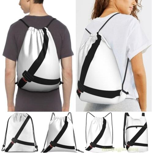 Men Sackpack Strap Bags Fake Seat Belt Women Purpose Drawstring Backpacks Outdoor Travel Backpacks For Gym Training Fitness Bag