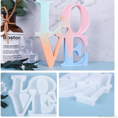 LOVE Ornaments Epoxy Resin Mold Home Decorations Silicone Mould DIY Crafts Jewelry Casting Tool Jy30 21 Dropship
