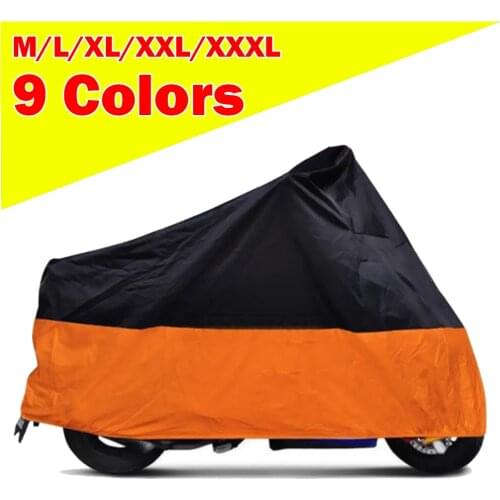 M/L/XL/XXL/XXXL Waterproof Outdoor Indoor Motorcycle Cruisers Street Sport Bike Cover UV Protective Motorbike Rain Dust 9 Colors