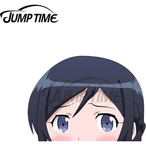 Jump Time 13 x 8.2cm For Ayase Aragaki Peeker Oreimo Decal Anime Scratch-Proof Car Stickers Laptop Motor Windshield Car Styling