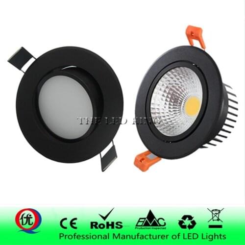 Recessed LED Dimmable Downlight 6W 9W 12W 24W 30W COB LED Spot light LED decoration Ceiling Lamp AC 110V 220V downlights